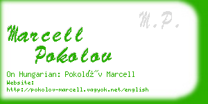 marcell pokolov business card